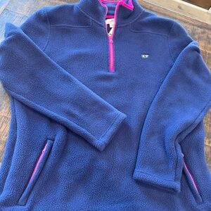 Vineyard Vines Fleece 1/4 zip pullover- NWT
